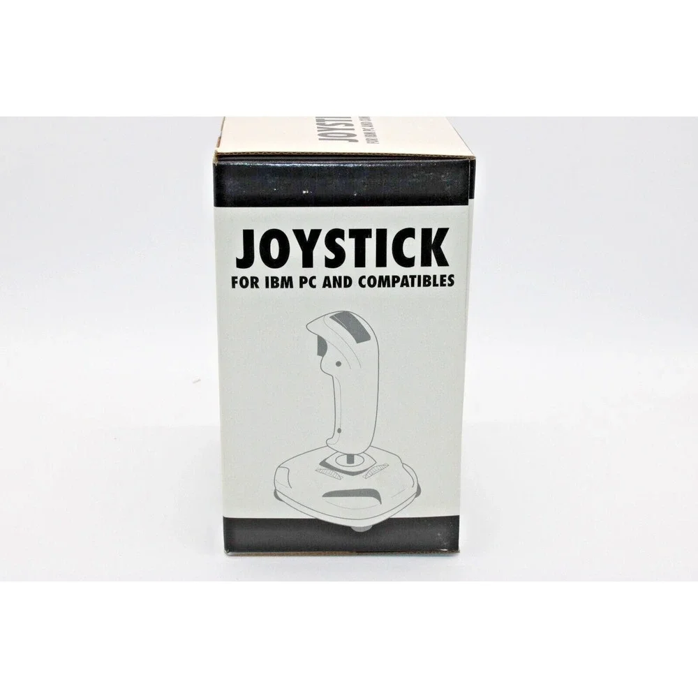 Vintage Joystick for IBM PC and Compatibles 2 Fire Buttons COMPUSA w/box & instr